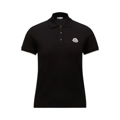 Pre-owned Moncler Short-sleeve Polo 'black' | Women's Size S
