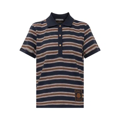 Pre-owned Moncler Short-sleeve Polo 'blue' | Women's Size M