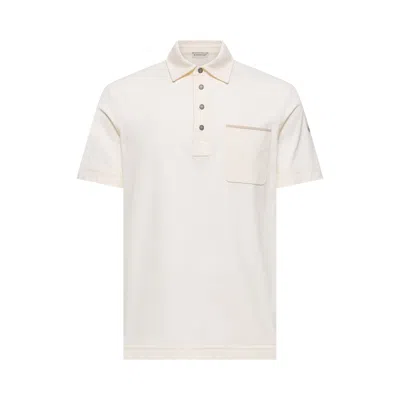 Pre-owned Moncler Short-sleeve Polo 'cream' | White | Men's Size M