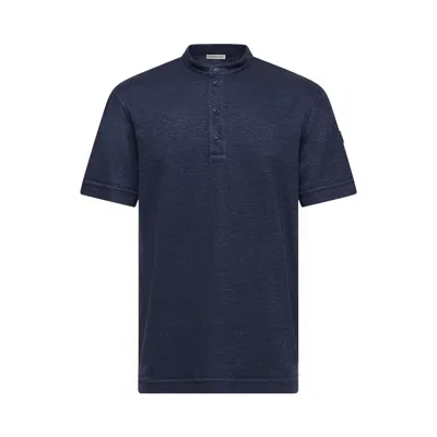 Pre-owned Moncler Short-sleeve Polo 'navy' | Blue | Men's Size Xl