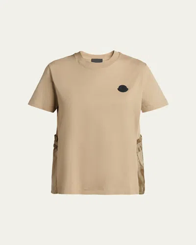 Moncler Short-sleeve T-shirt In Nude