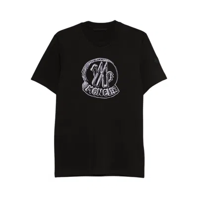 Pre-owned Moncler Short-sleeve T-shirt 'black' | Men's Size S