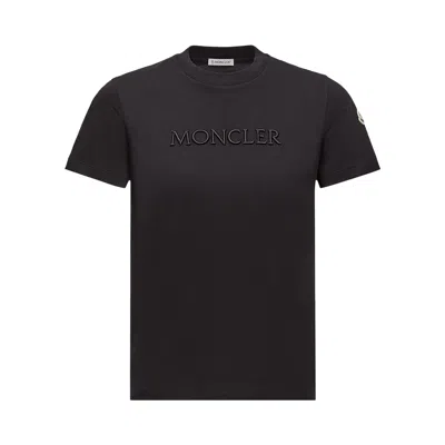 Pre-owned Moncler Short-sleeve T-shirt 'black' | Women's Size S