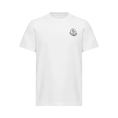 Pre-owned Moncler Short-sleeve T-shirt 'white' | Men's Size Xxl