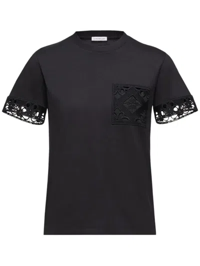Moncler Short-sleeved T-shirt In Blue