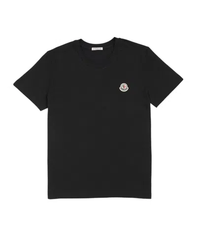 Moncler Short-sleeved T-shirt In Black