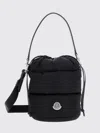 Moncler Caradoc Fabric Bucket Bag With Adjustable Strap In Black