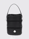 Moncler Caradoc Fabric Bucket Bag With Adjustable Strap In Black