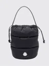 Moncler Caradoc Fabric Bucket Bag With Adjustable Strap In Black