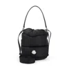 Moncler Caradoc Quilted Bucket Bag With Top Handle In Black