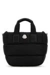 Moncler Micro Shoulder Bag With Quilted Design And Removable Strap In Black