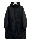 Moncler Sicione Logo Patch Parka In Black