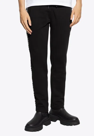 Moncler Side Logo Track Pants In Black