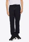 Moncler Studded Drawstring Track Pants In Navy