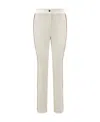 Moncler Side-stripe Slim-cut Trousers In White