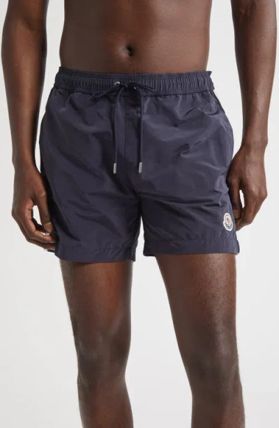 MONCLER MONCLER SIDE STRIPE SWIM TRUNKS
