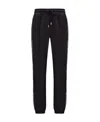 Moncler Side-stripe Track Pants In Black
