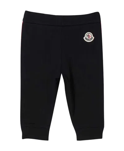 Moncler Side-stripe Tracksuit Trousers In Midnight Blue