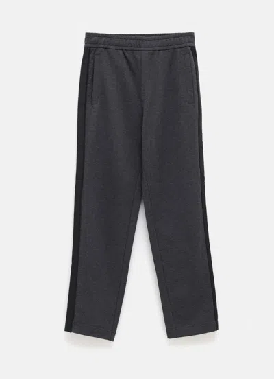 Moncler Side-stripe Track Pants In Black