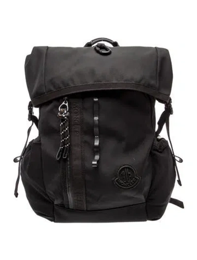 Pre-owned Moncler Signature Backpack Large In Black