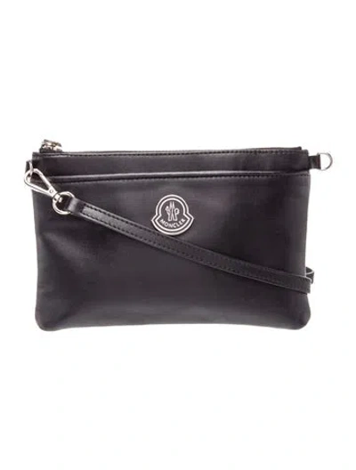 Pre-owned Moncler Signature Crossbody Bag In Black