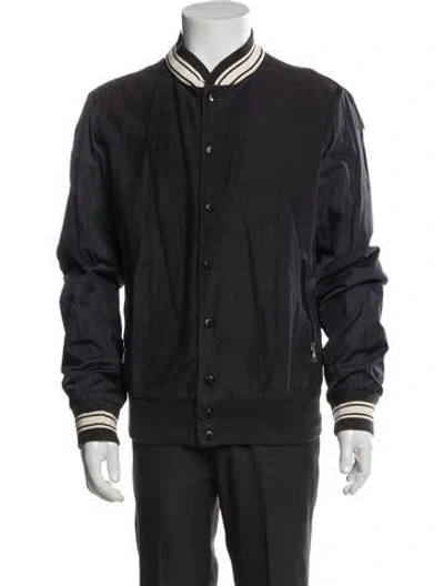 Pre-owned Moncler Signature Logo Bomber Jacket In Multi