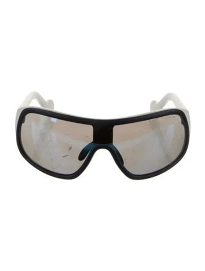 Pre-owned Moncler Signature Logo Shield Sunglasses In Multi