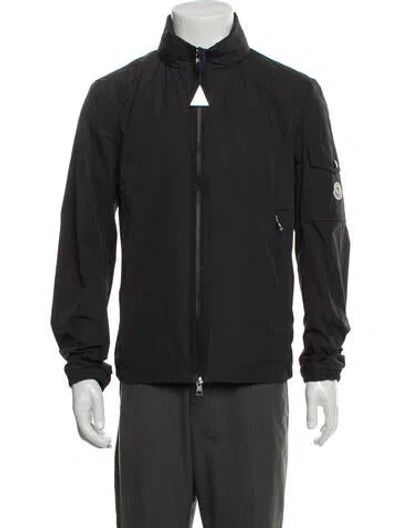 Pre-owned Moncler Signature Logo Windbreaker In Gray