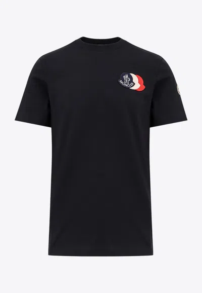 MONCLER SIGNATURE TRICOLOR PATCH T-SHIRT