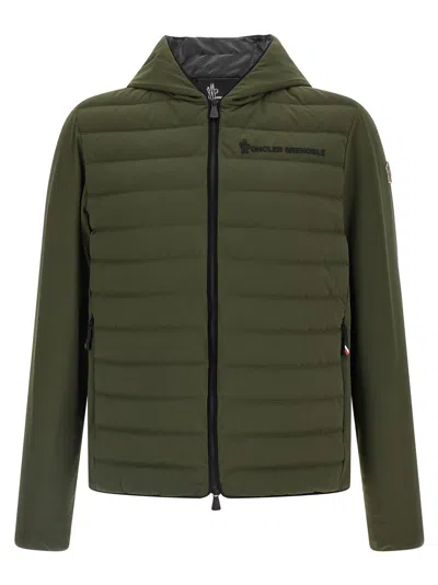 Moncler Silicone Logo Jacket Puffer Jackets Green
