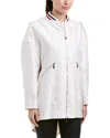 Moncler Silk-blend Coat In White