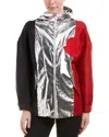 Moncler Silk-blend Jacket In Red