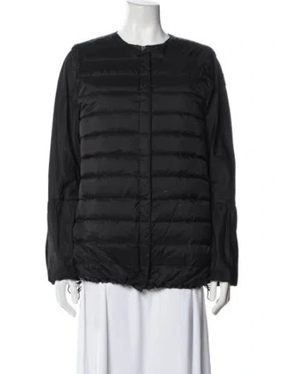 Pre-owned Moncler Silk Jacket In Gray