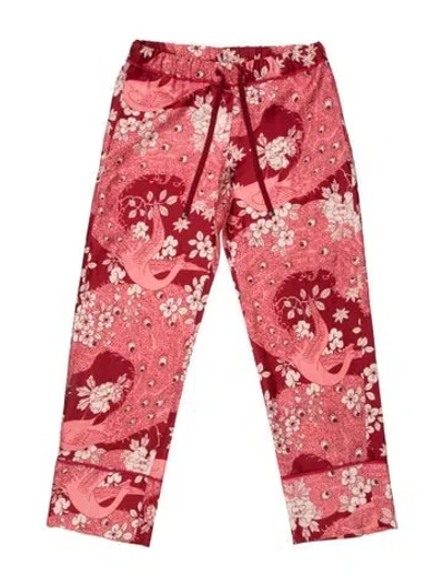Pre-owned Moncler Silk Printed Pajamas In Pink