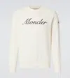 Moncler Logo-embroidered Sweatshirt In Silk White