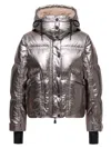 Moncler Calaque Down Jacket In Silver