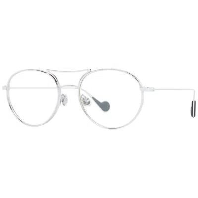 Moncler Mo-1044361 Metal Round Frame Sunglasses In Metallic