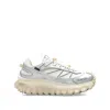 Moncler Leather Trailgrip Gtx Sneakers In Silver