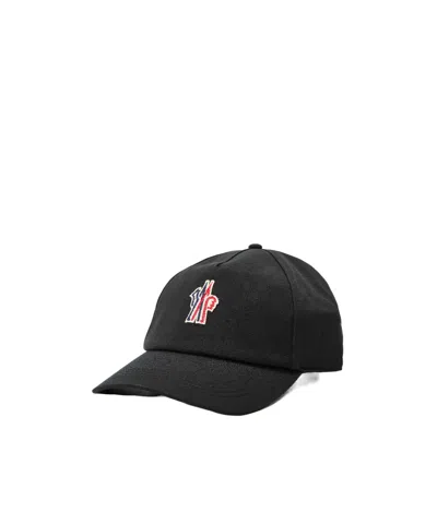 Moncler Simple Baseball Cap In Black