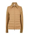 Moncler Simple Down Jacket In Brown