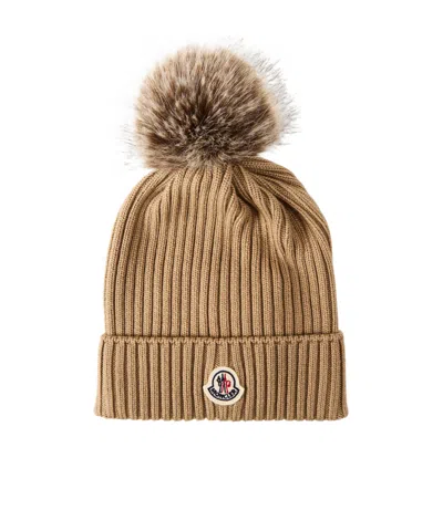 Moncler Simple Hat In Brown