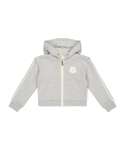 Moncler Kids' Simple Hoodie In Gray