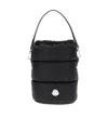 Moncler Caradoc Fabric Bucket Bag With Adjustable Strap In Black