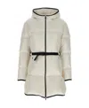 Moncler Sirli Hooded Puffer Jacket In White
