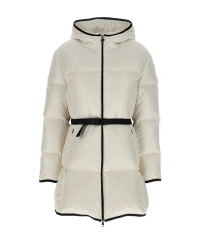 Moncler Sirli Hooded Puffer Jacket In White