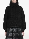 Moncler Black Boucle Loop Sittelles Mini Down Jacket In Black