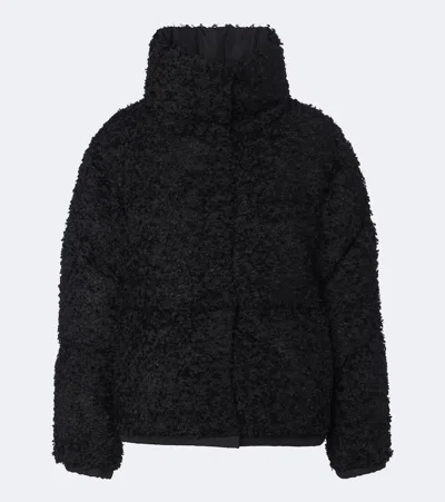 Moncler Sittelles Teddy Down Jacket In Black