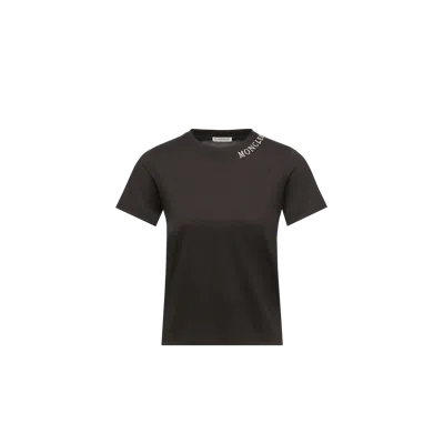 Moncler Sketch Logo Cotton T-shirt In Multi