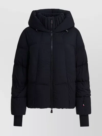MONCLER SKI JACKET WITH HOOD AND ELASTIC CUFFS