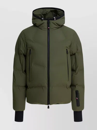 MONCLER SKI JACKET WITH HOOD AND POCKETS